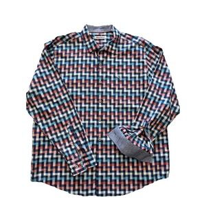 Tommy Bahama Men's Long Sleeve Island Zone Cotton/Polyester Blend Xl EUC